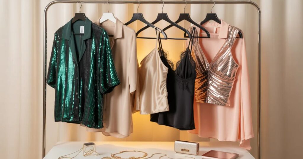 White off-shoulder Going Out Tops with puff sleeves