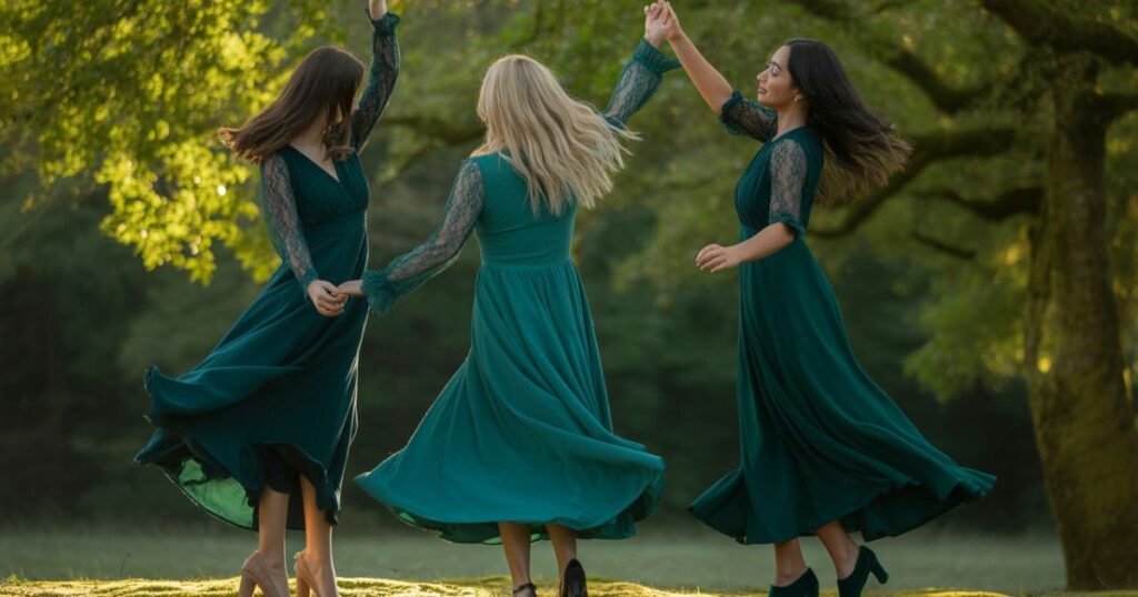 Casual mint green summer Green Dresses with floral print.