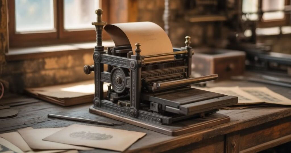 TributePrintedPics wall featuring multiple printed photos of family members.