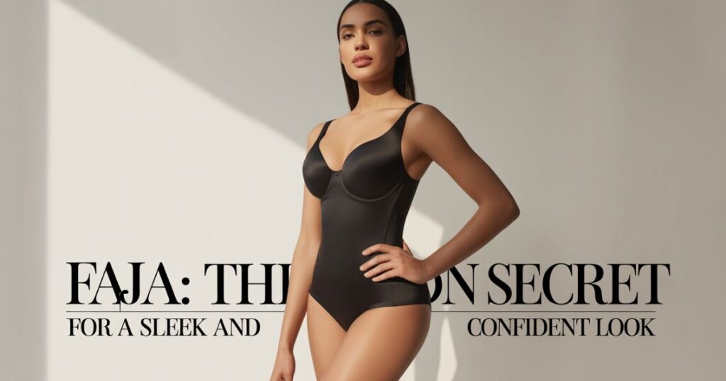 Faja full body shaper providing support from bust to thigh.