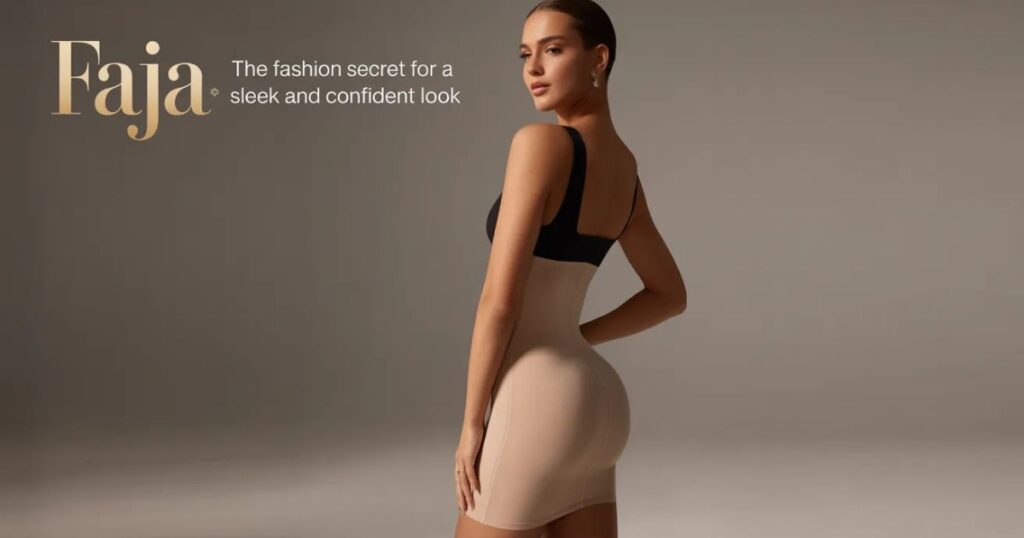 Postpartum Faja providing gentle abdominal and back support.