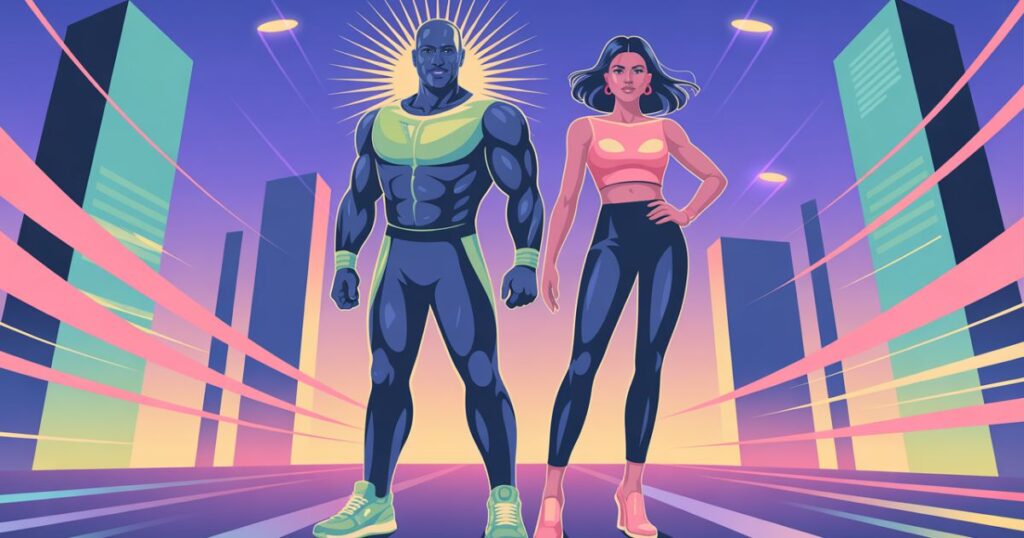 Person wearing a Faja waist trainer and holding a Glucosamax bottle.