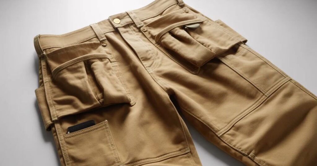  What Are Carpenter Pants with hammer loop and multiple utility pockets.