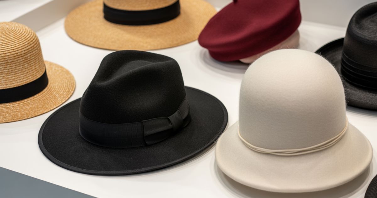 Women’s hats in modern designs suitable for casual and formal outfits.