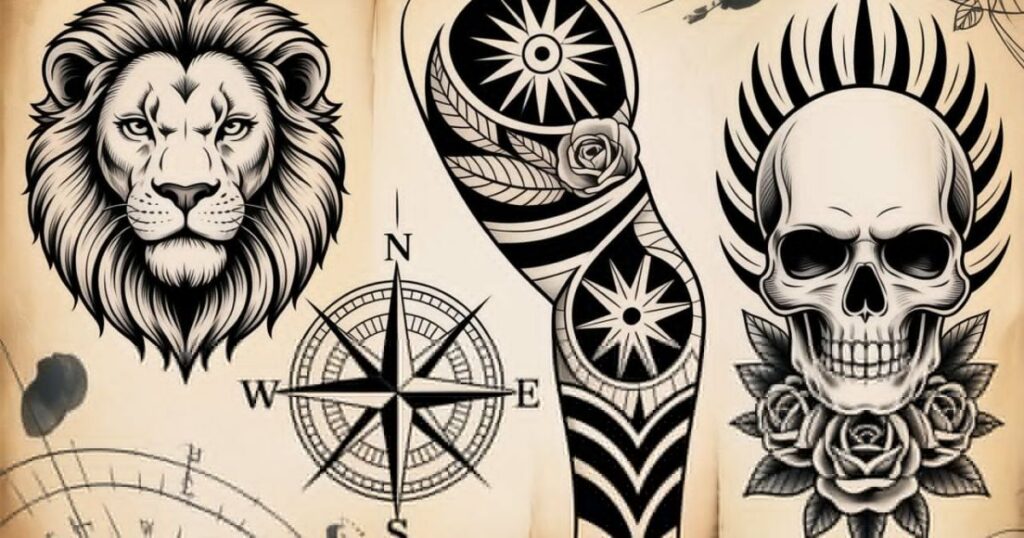 Realistic lion arm tattoo ideas for men symbolizing strength and courage