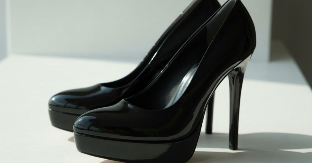 Black Platform Heels worn with outfit for stylish elevated look