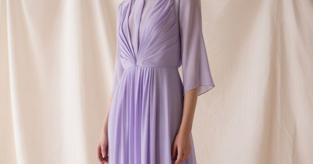 Lavender Dress perfect for casual and semi-formal occasions
