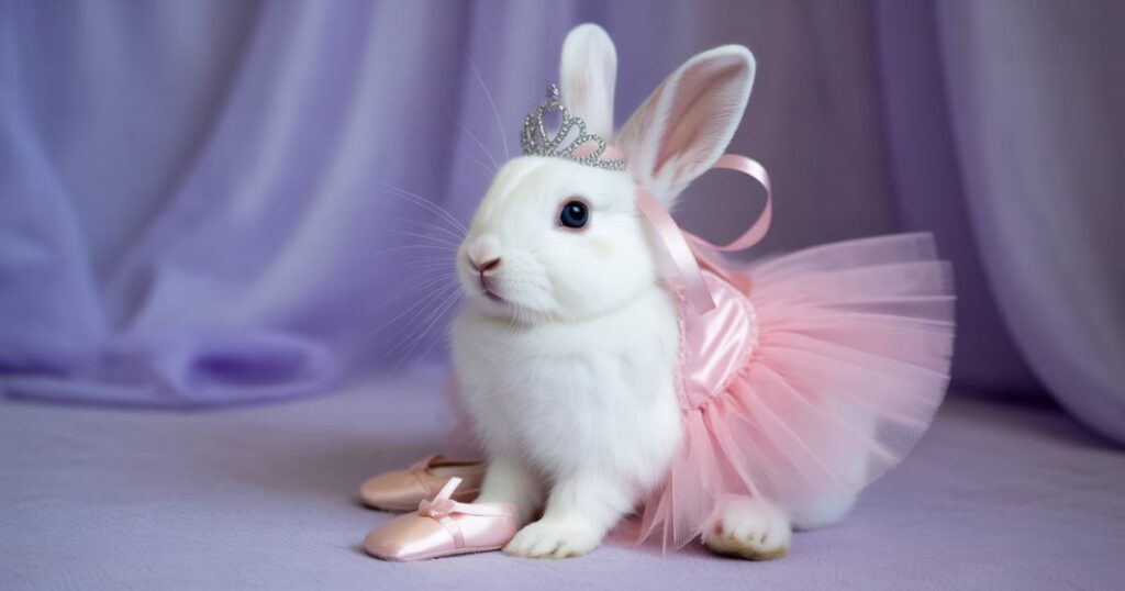 Bunny Costume showing a full outfit with ears, tail, and soft breathable fabric